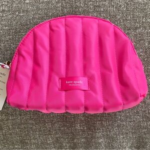 Kate Spade Pink Quilted Cosmetic Bag